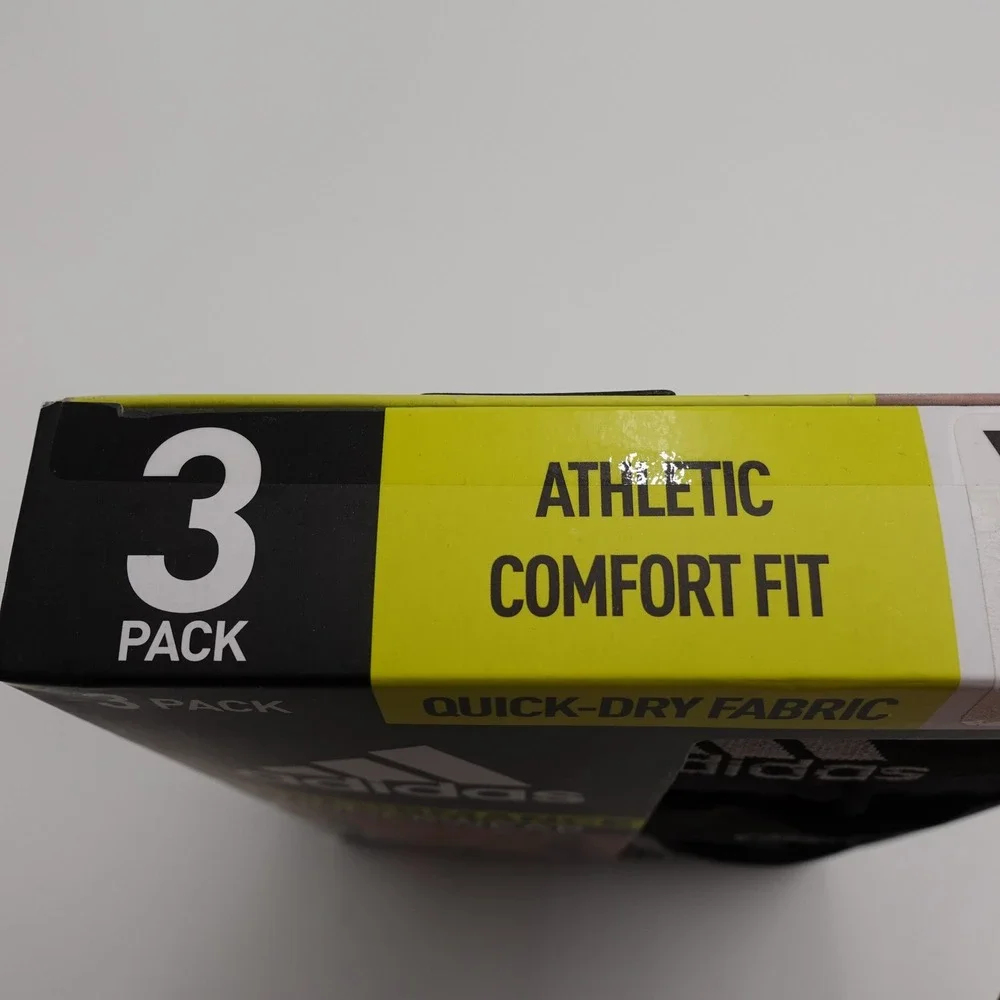 Adidas Boxer Briefs Mens XL Black 3 Pack Performance Quick Dry AEROREADY 5152376